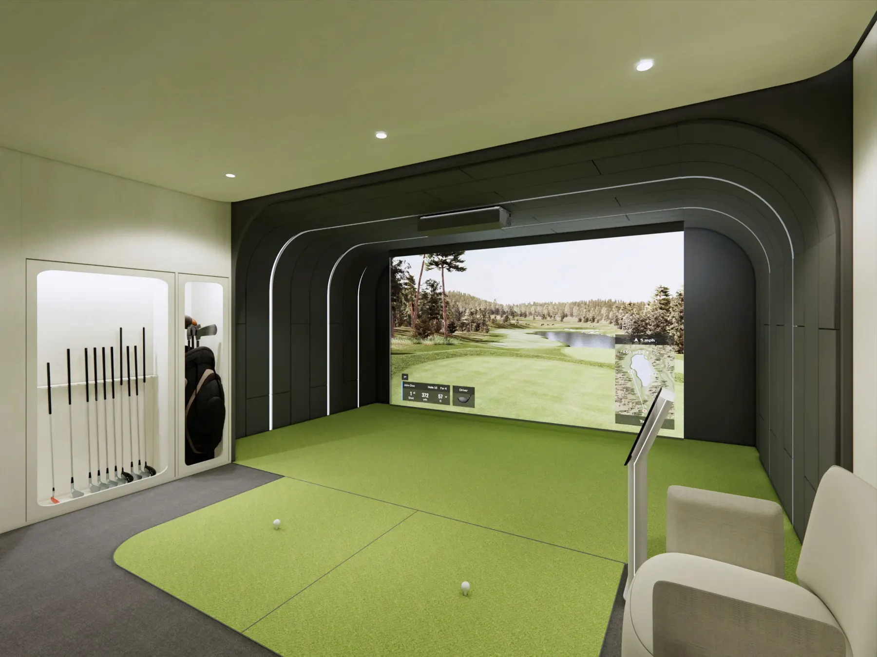 Phòng golf mô phỏng 3D
