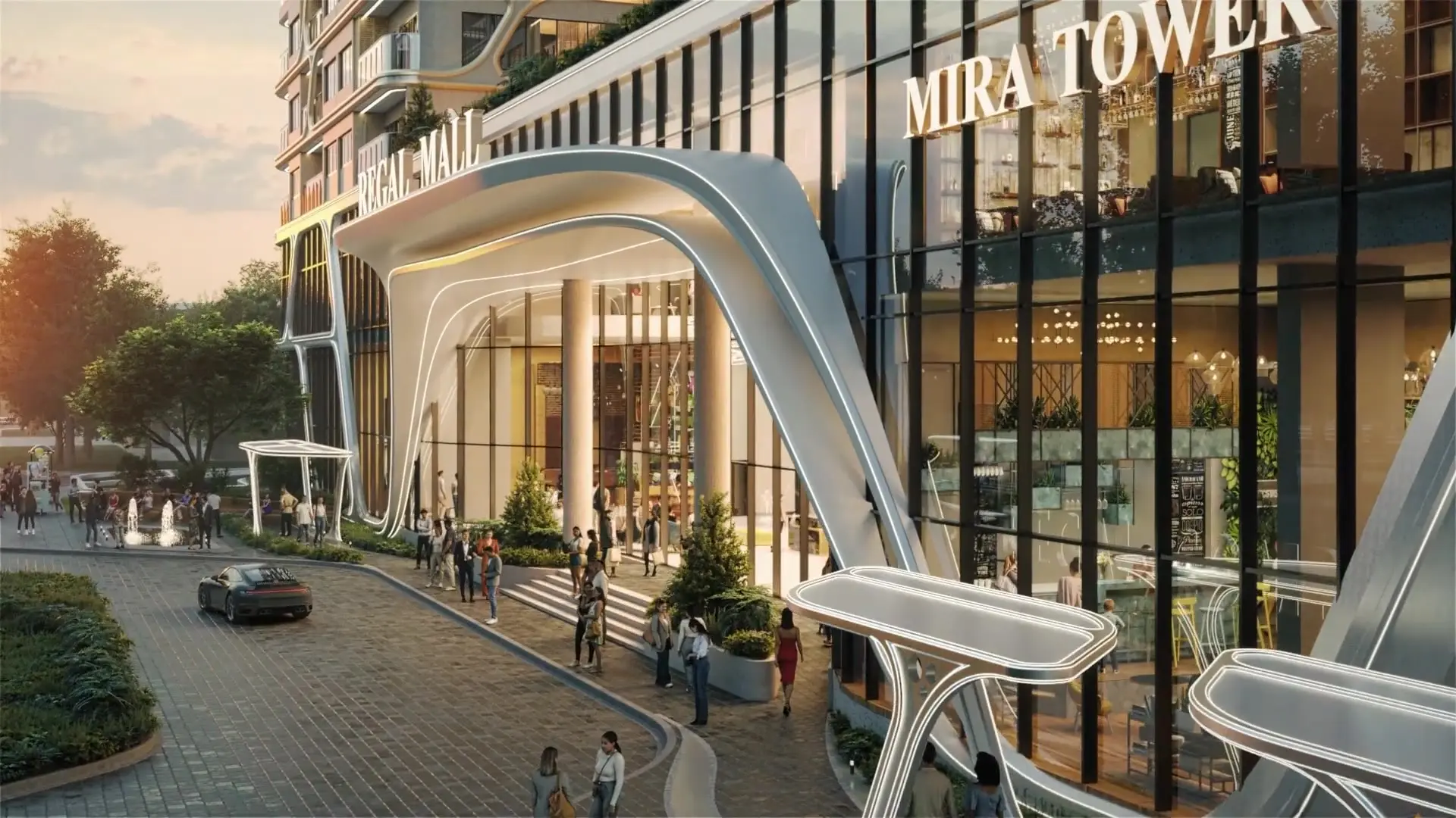 Phối cảnh Regal Complex Đà Nẵng bên sông Cổ Cò